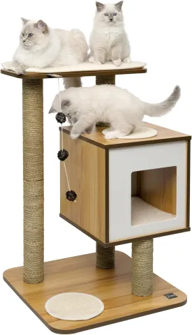 Catit Vesper Cat Tree, Base, Walnut, 52042