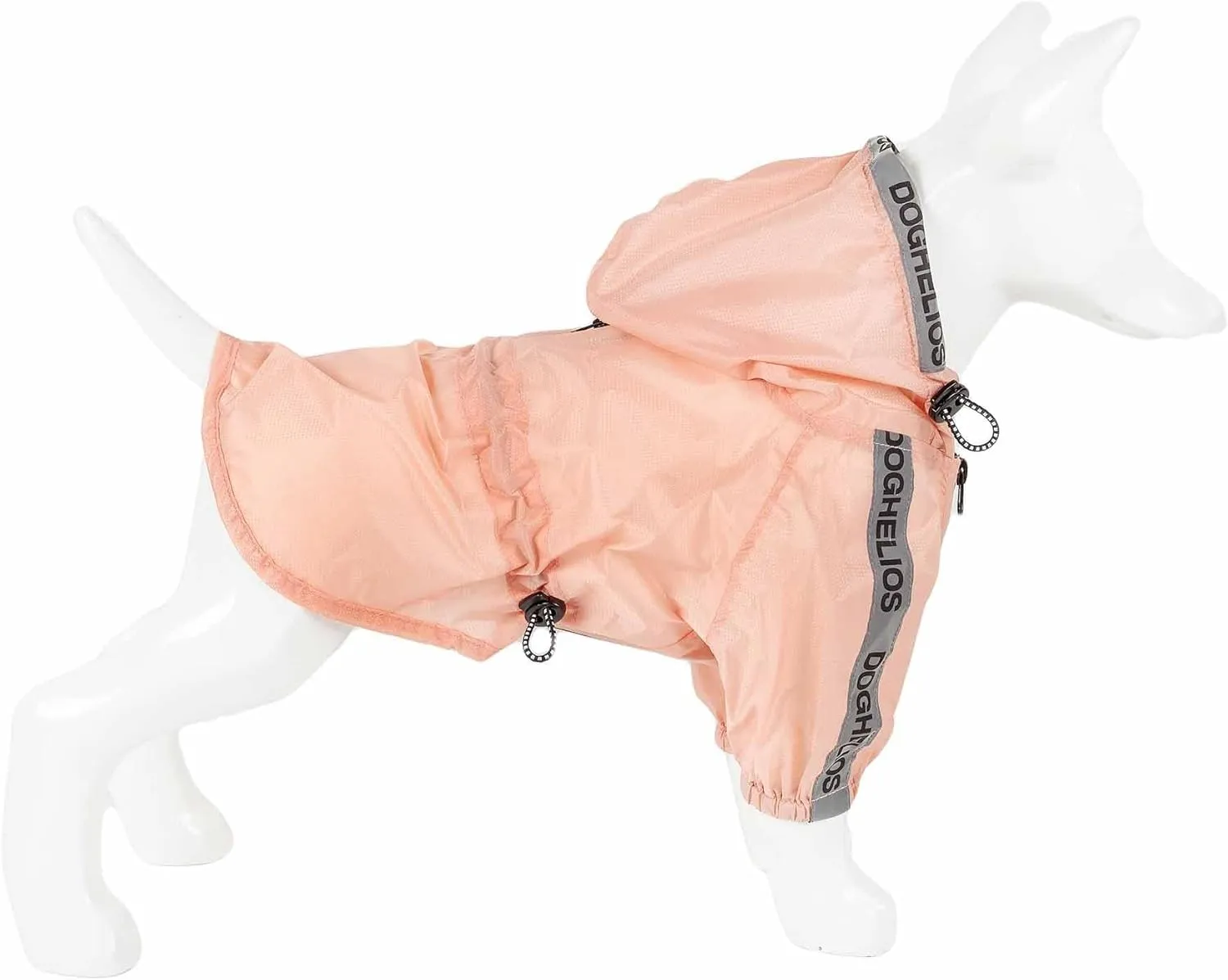 Dog Helios Torrential Shield Adjustable and Waterproof Dog Raincoat Poncho, XL, Pink
