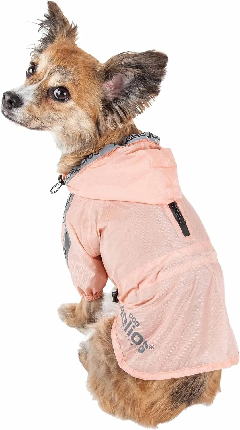 Dog Helios Torrential Shield Adjustable and Waterproof Dog Raincoat Poncho, XL, Pink