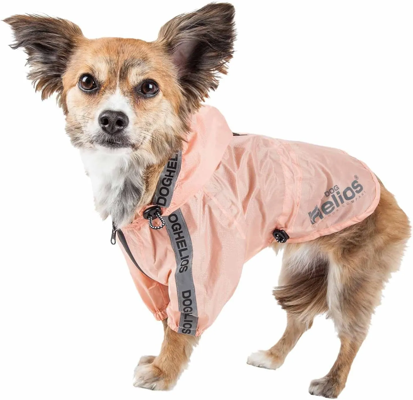 Dog Helios Torrential Shield Adjustable and Waterproof Dog Raincoat Poncho, XL, Pink