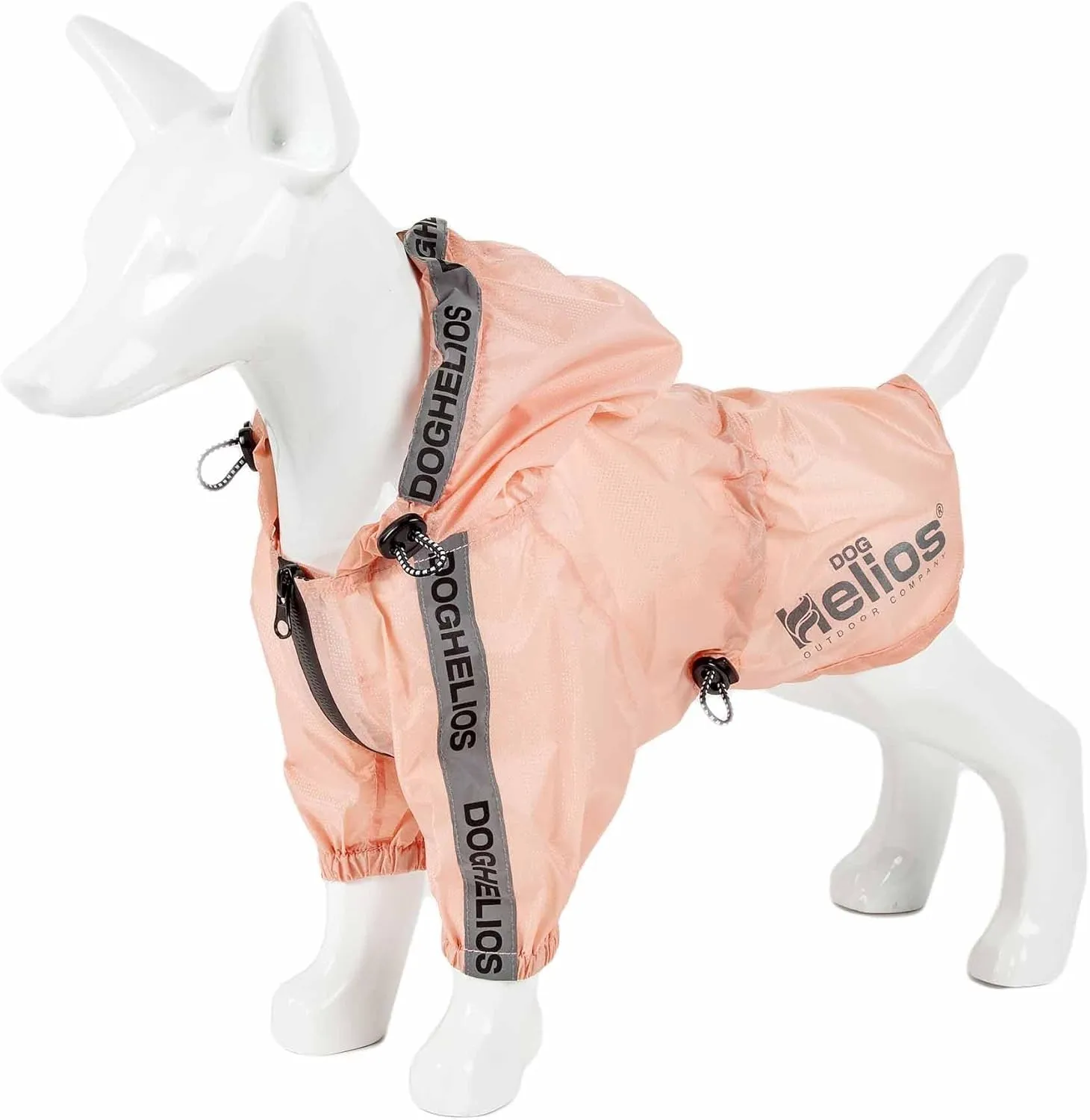 Dog Helios Torrential Shield Adjustable and Waterproof Dog Raincoat Poncho, XL, Pink