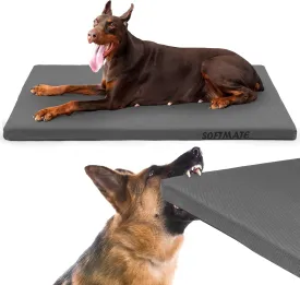 Durable Outdoor Dog Bed Chew Proof Dog Crate Mat for up to 60 lbs Large Dogs with Waterproof Removable and Washable Cover