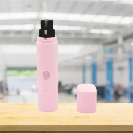 Pet Nail Grinder for Dogs, Rechargeable USB Electric Pet Nail Trimmers, Silent Charging Pet Paws Clippers, Quiet Puppy Nail File Smoothing Tool for Small, Medium and Large Dogs or Cats (Pink)