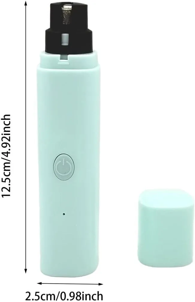 Pet Nail Grinder for Dogs, Rechargeable USB Electric Pet Nail Trimmers, Silent Charging Pet Paws Clippers, Quiet Puppy Nail File Smoothing Tool for Small, Medium and Large Dogs or Cats (Pink)