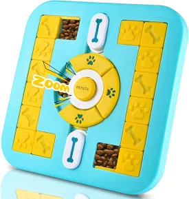 Puzzle Squeaky Treat Dispensing Cats Enrichment Toys for IQ Training and Brain Stimulation, Interactive Mentally Stimulating Toys as Gifts for Puppies, Small, Medium, Large Dogs