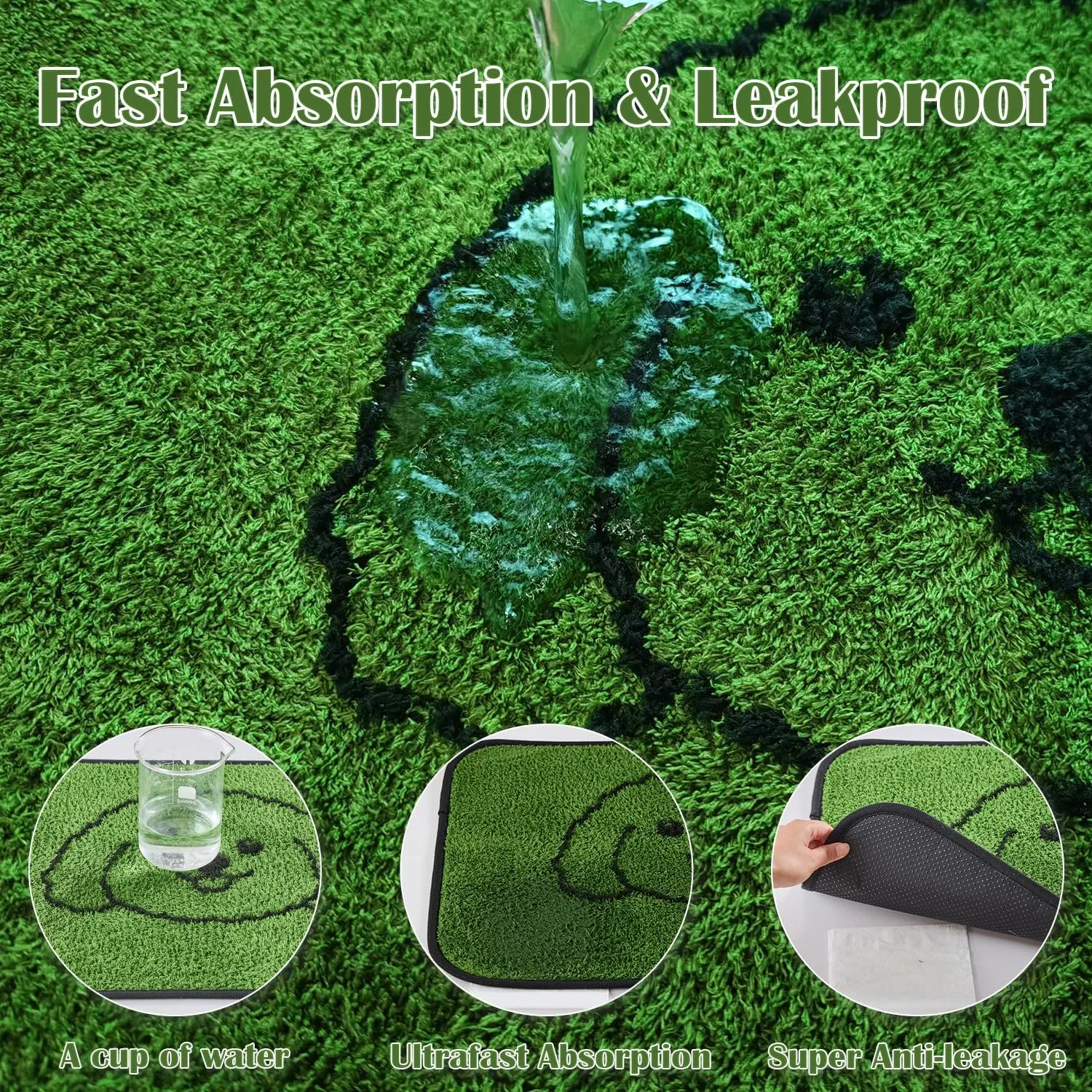 Qeils Reusable Puppy Pads, Washable Pee Pads for Dogs 4 Pack Durable Absorbent Leakproof Dog Training Pads for Home or Travel, Non-Slip Wee Wee Pads Potty Pads 30"x34"
