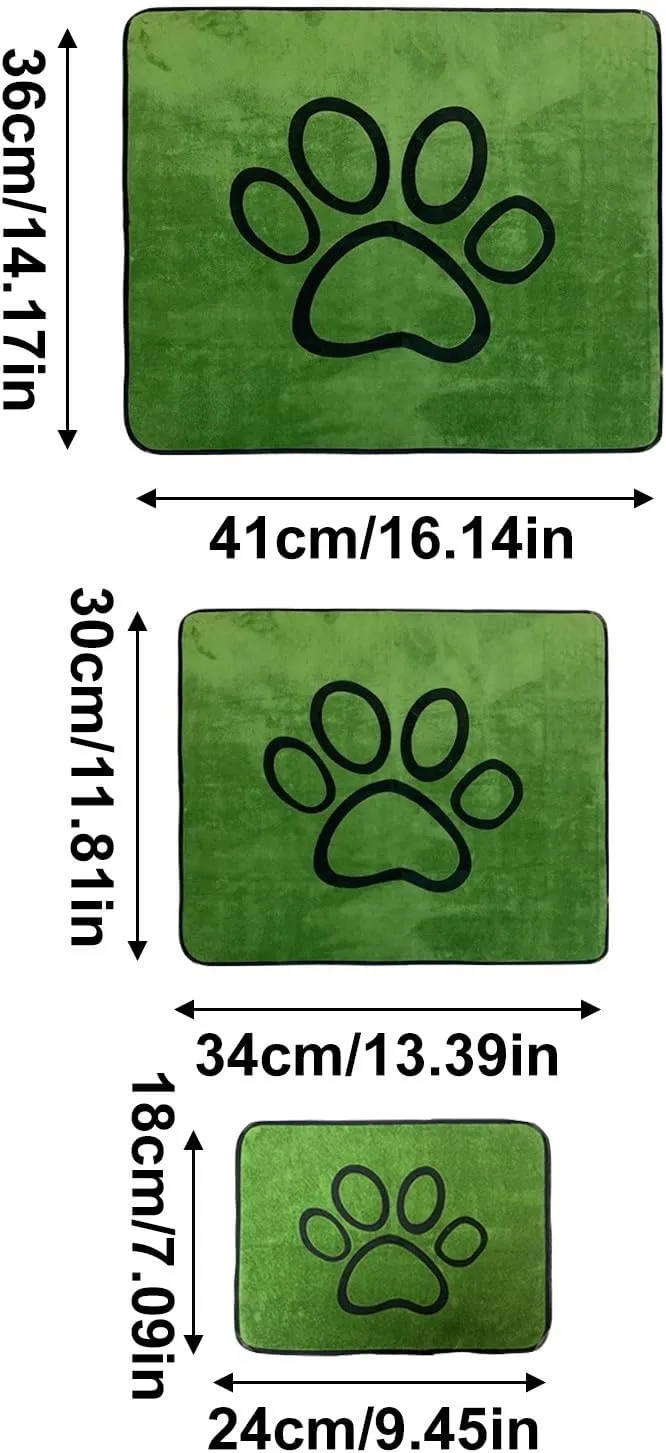 Reusable Puppy Pads, Washable Pee Pads for Dogs Durable Absorbent Leakproof Dog Training Pads for Home or Travel, Non-Slip Wee Wee Pads Potty Pads 18"x14" (Green, S)