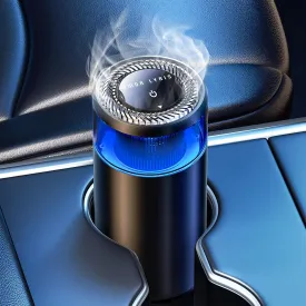 Smart Car Air Fresheners, Ambient Light & Mist Fragrance, Auto On/Off Car Air Freshener Diffuser, Adjustable Intensity, Premium Scents Refill, Lasts 1000 Times, Built-in Battery, Ocean