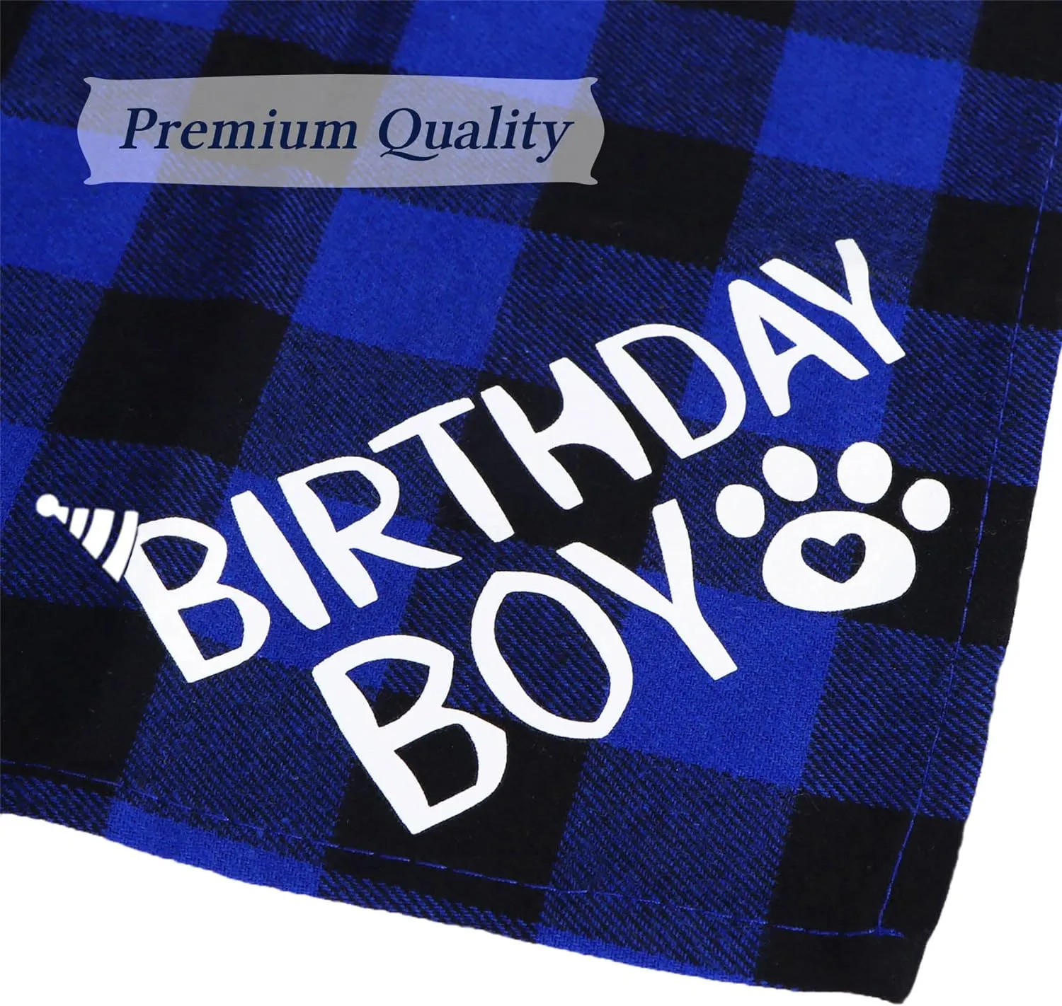 STMK Dog Birthday Party Supplies, X-Large, Blue - Includes Hat, Bandana, Bow Tie, Numbers & Glue Points